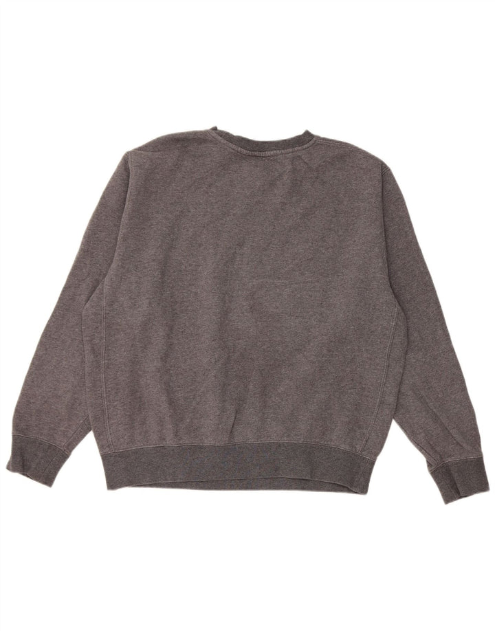 Damski sweter oversize Nike UK 14, średnioszary, bawełniany