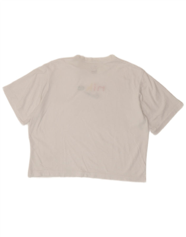 Damska koszulka Nike Dri Fit Oversized Graphic Top UK 10 Small White