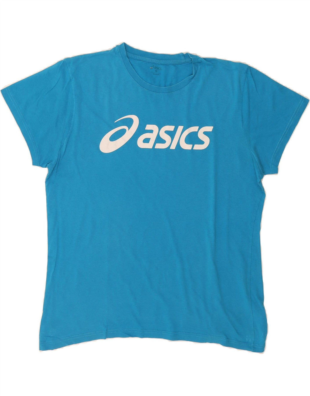 ASICS Mens Graphic T-Shirt Top Large Blue Cotton Vintage Asics and Second-Hand Asics from Messina Hembry 