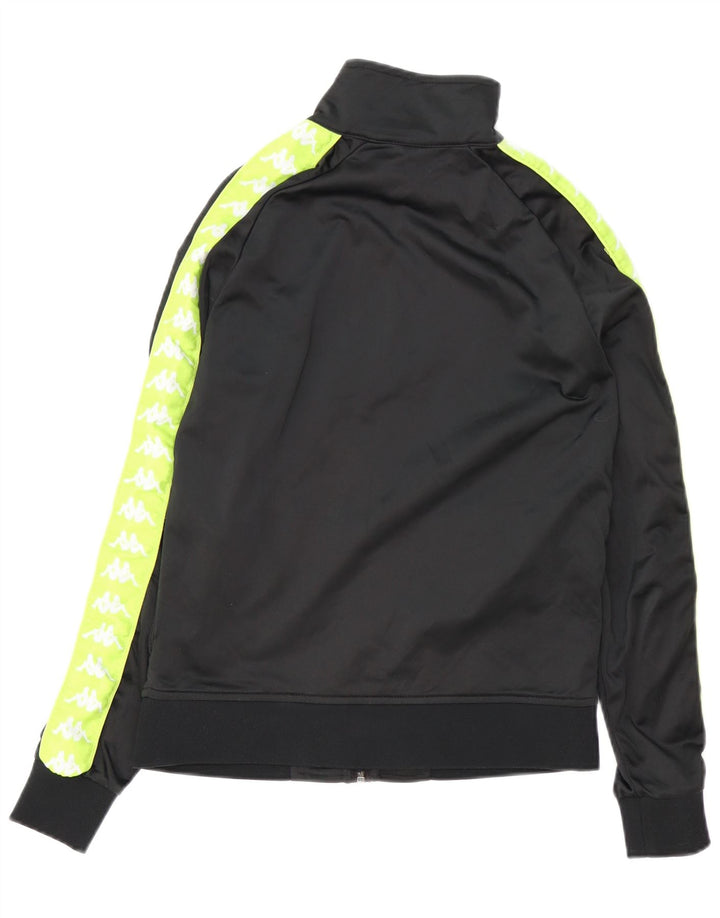 Pełny dres chłopięcy KAPPA z grafiką, 15-16 lat, czarny poliester z blokami kolorów