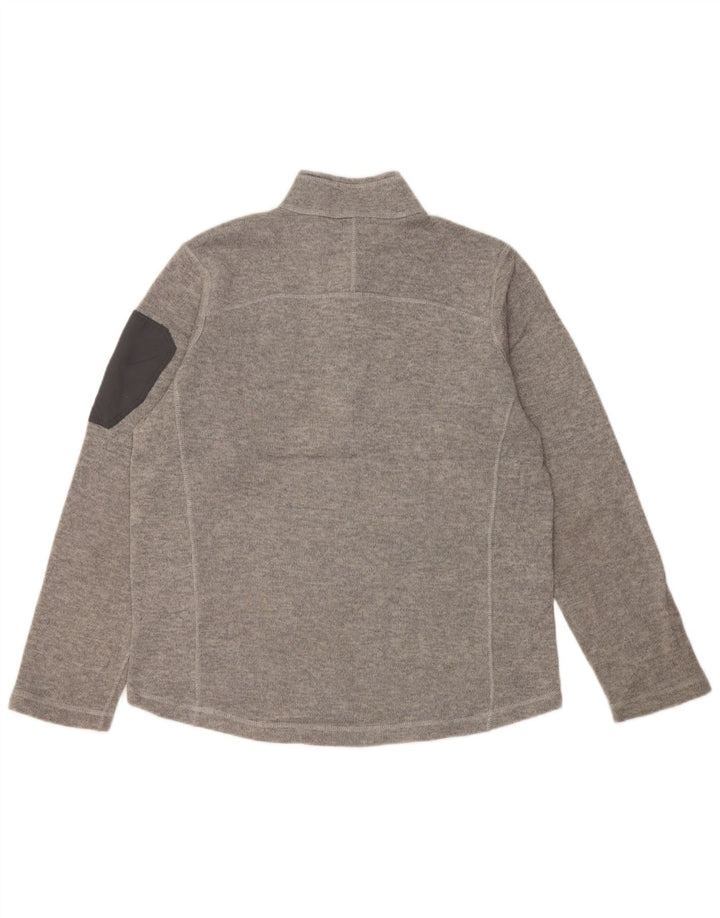 Męski sweter z zamkiem błyskawicznym Eddie Bauer, duży, szary poliester