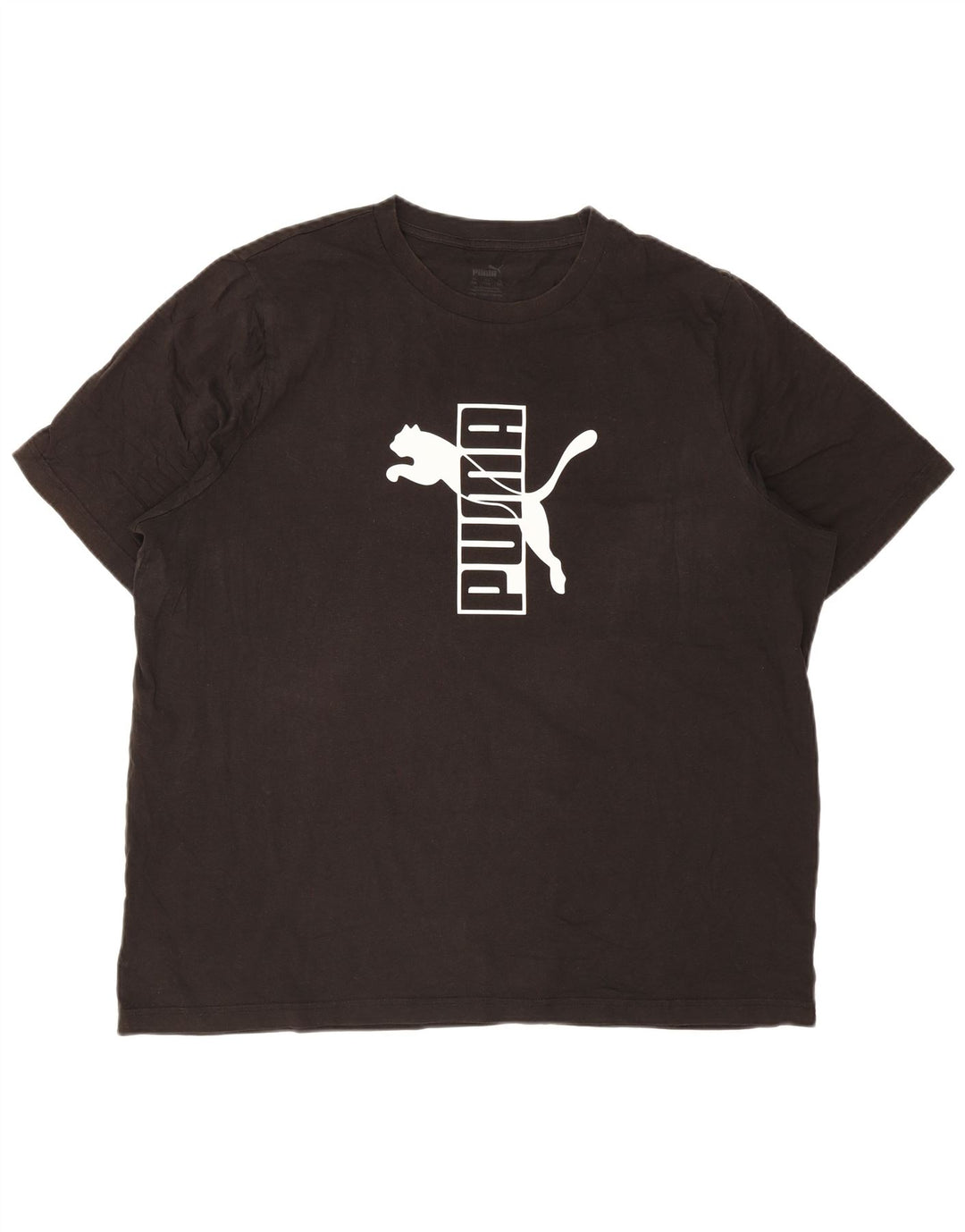 Męska koszulka z grafiką Puma, 2XL, czarna, bawełniana