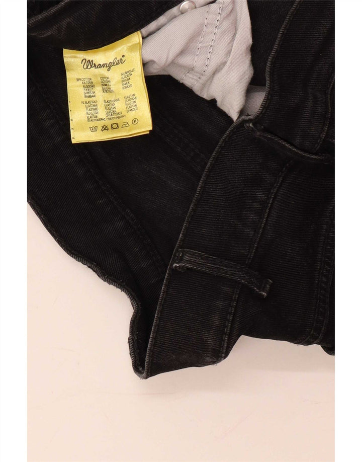 Męskie jeansy Wrangler Texas Stretch Straight W36 L30 Czarna bawełna