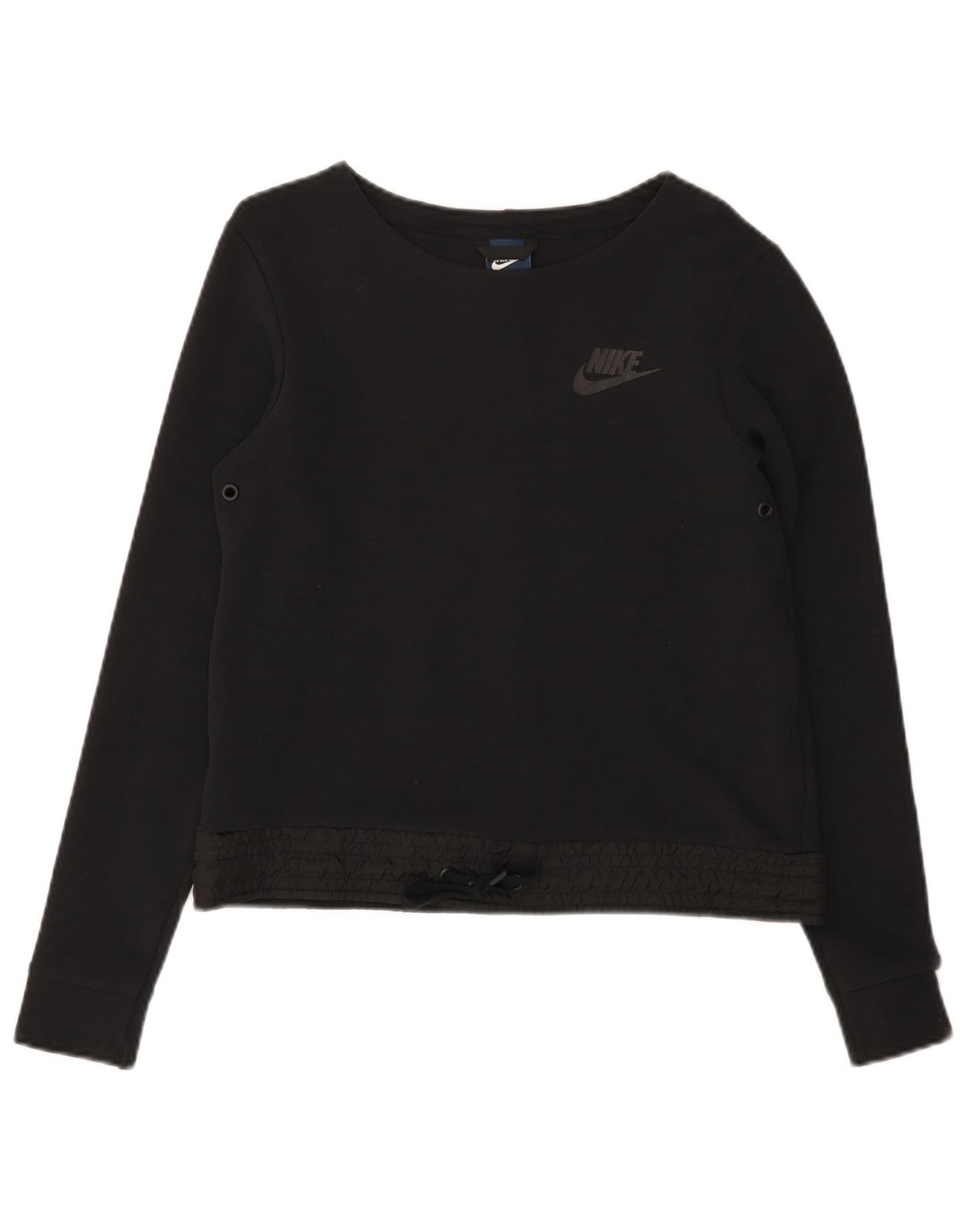 Damska bluza Nike Crop Jumper UK 10, mała, czarna bawełna