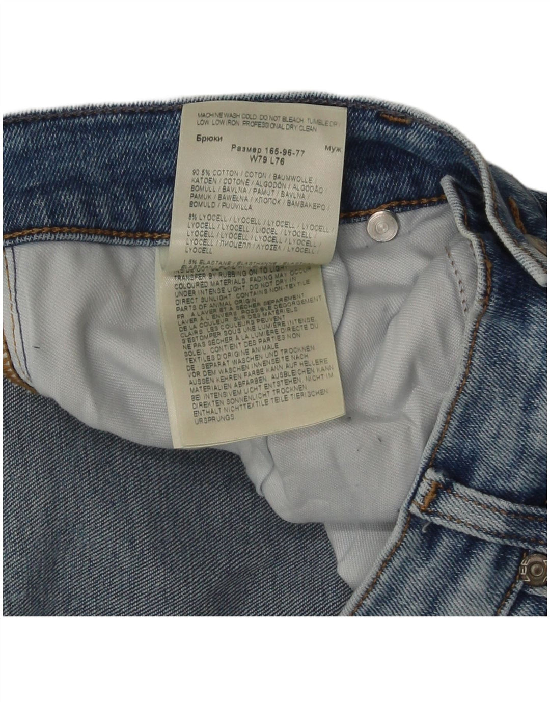 Lee Męskie Luke Slim Jeans W31 L30 Niebieskie bawełniane