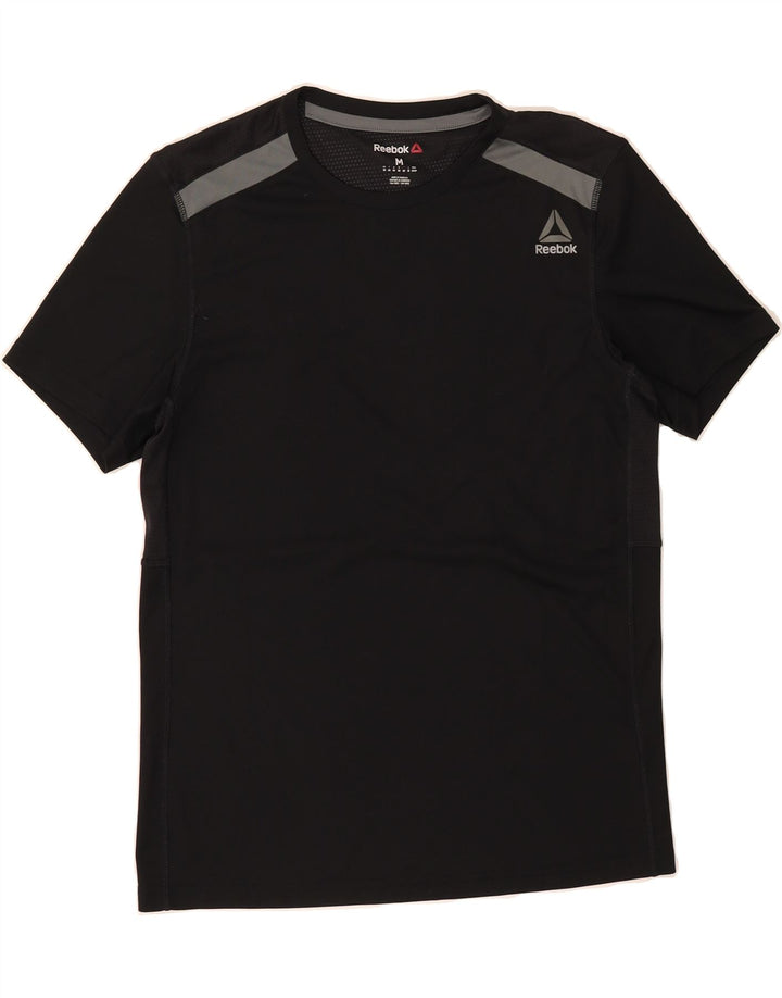 REEBOK Mens T-Shirt Top Medium Black Vintage Reebok and Second-Hand Reebok from Messina Hembry 