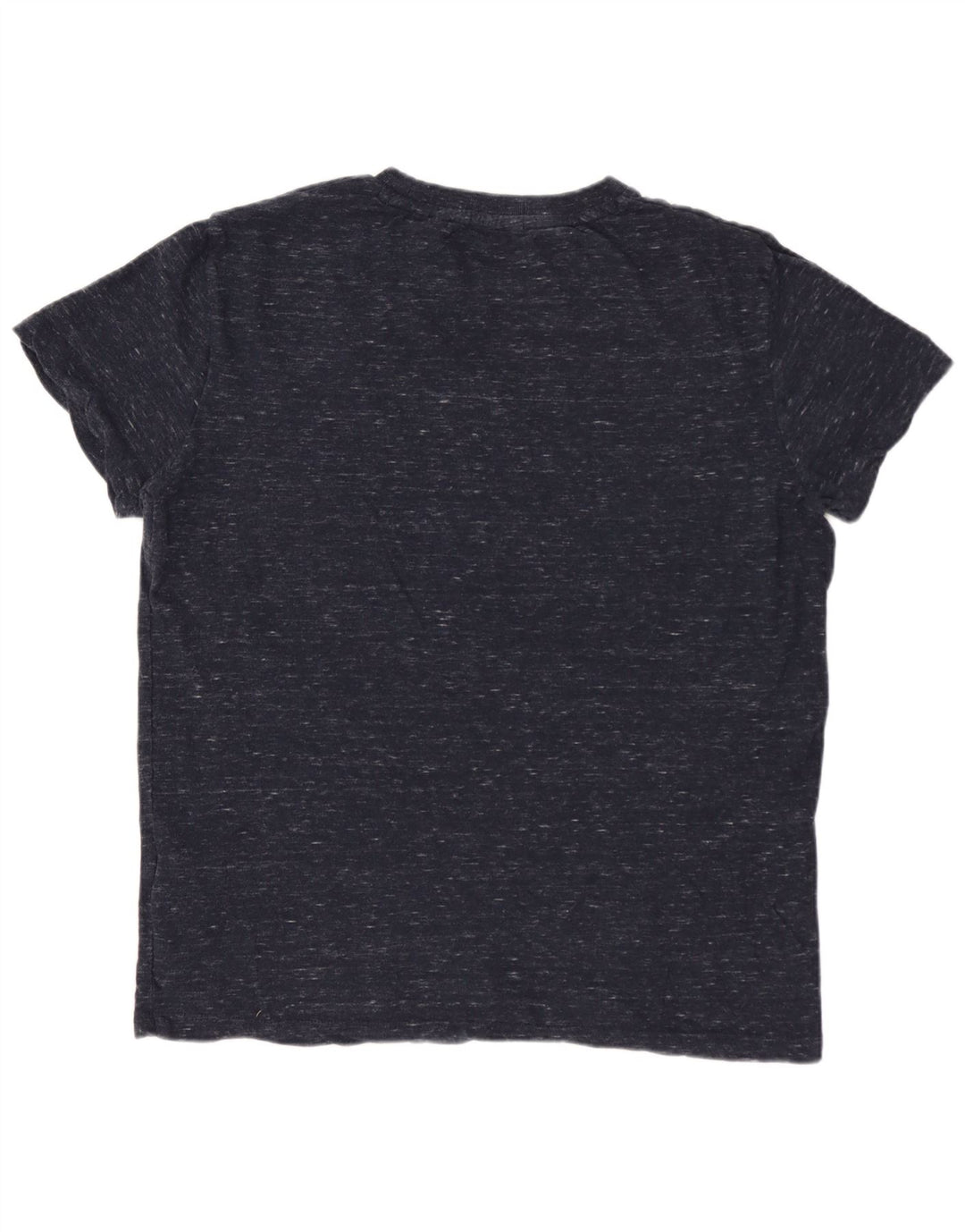 SUPERDRY Męski T-shirt Top Średni Granatowy Bawełniany Nakrapiany