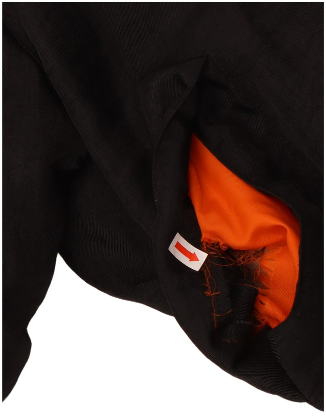 Vintage męska luźna wyściełana kurtka UK 38, średnia czarna