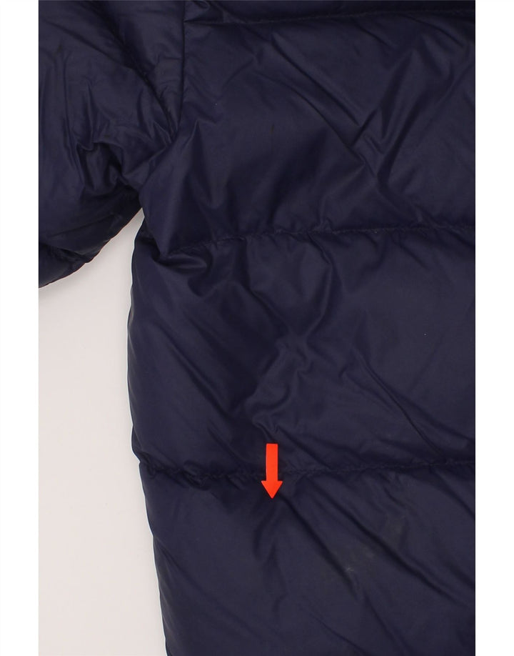 DIESEL Boys Hooded Padded Jacket 7-8 Years Navy Blue Nylon Vintage Diesel and Second-Hand Diesel from Messina Hembry 