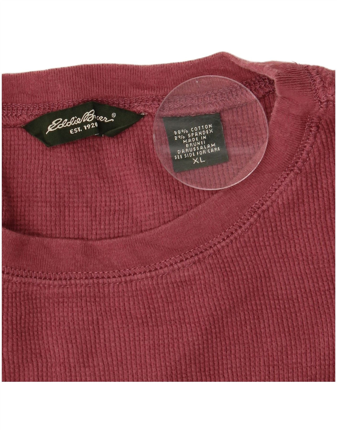 Koszulka męska EDDIE BAUER Top XL, bordowa, bawełniana
