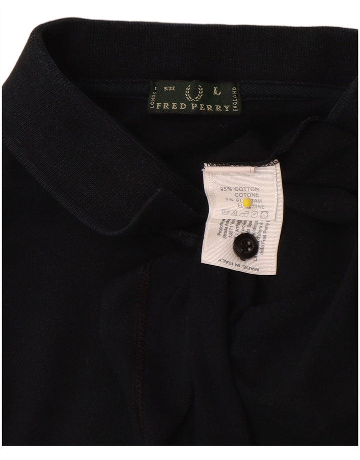 Męska koszulka polo Fred Perry, duża, granatowa, bawełniana