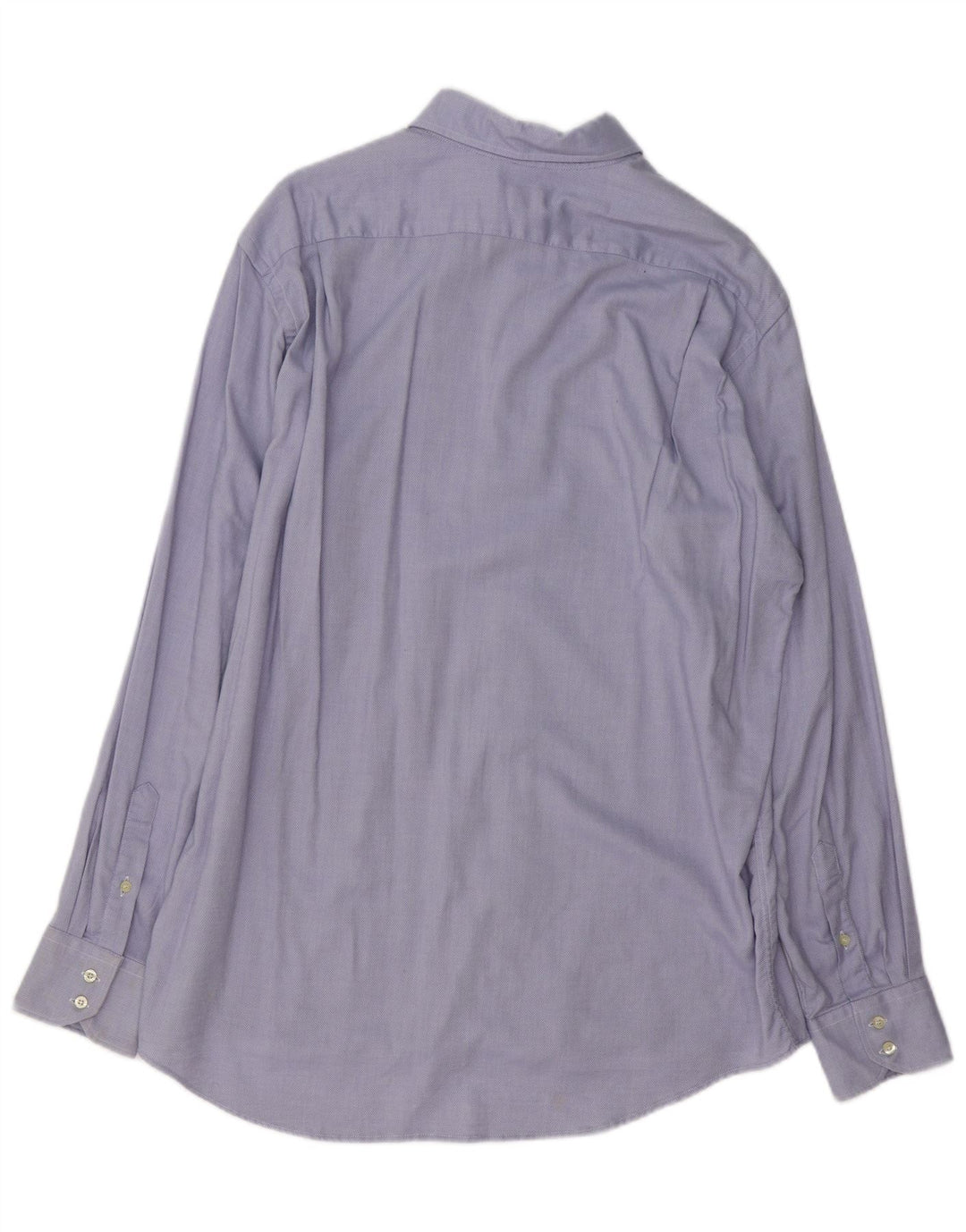 LACOSTE Mens Shirt Size 43 Large Blue Cotton