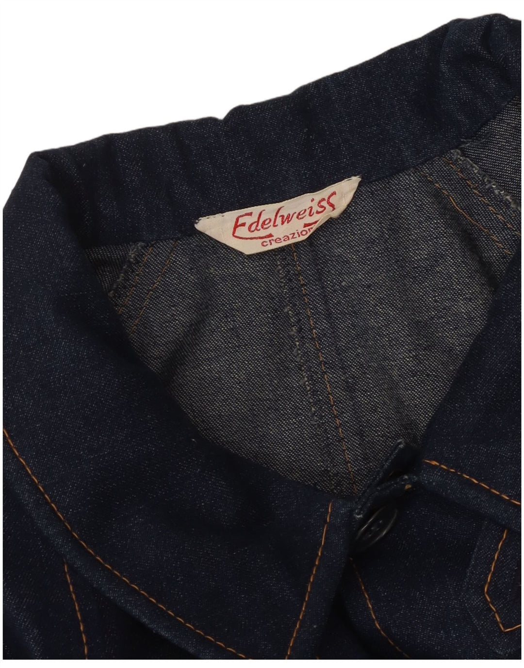 Męski płaszcz dżinsowy oversize VINTAGE UK 18 XL granatowy