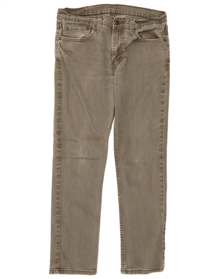 Męskie jeansy Levi's 511 Slim W34 L30 Brązowa bawełna