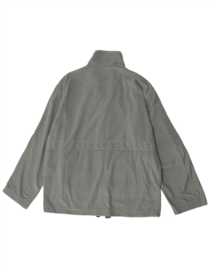 Męska welurowa kurtka dresowa Diadora UK 40, duża, szary poliester