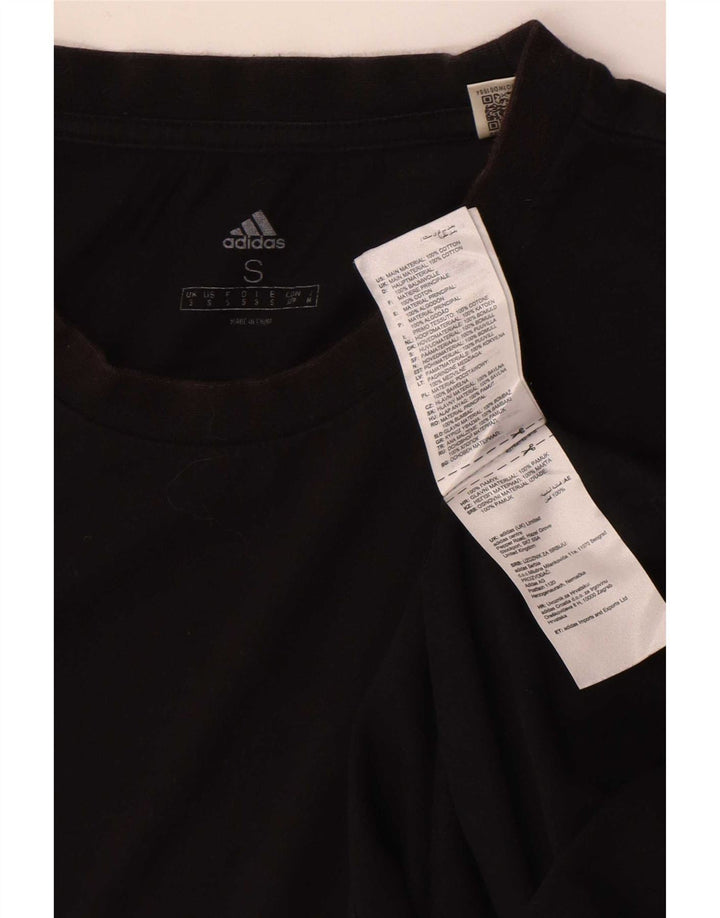 Adidas Męska Koszulka Top Mała Czarna Bawełna