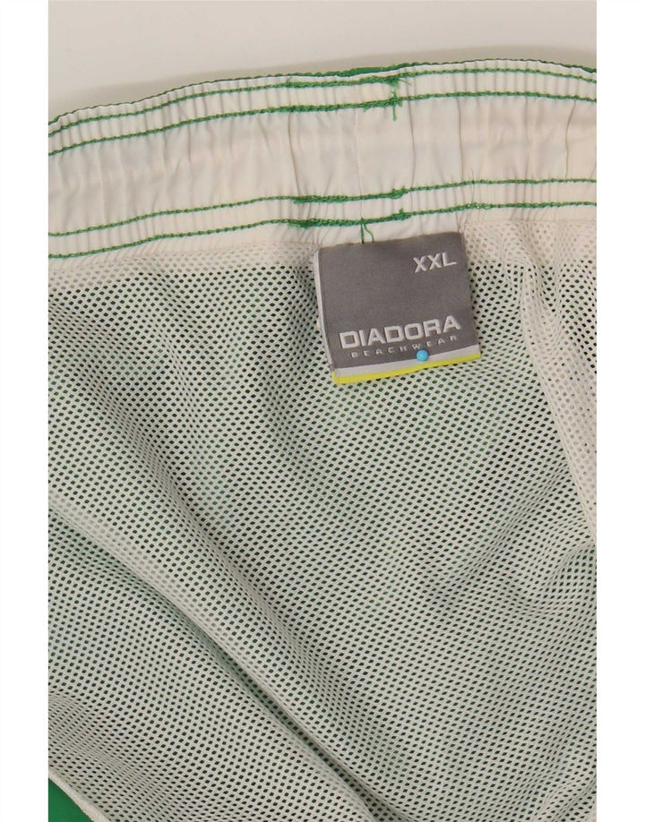 Męskie spodenki kąpielowe Diadora 2XL Zielony poliester