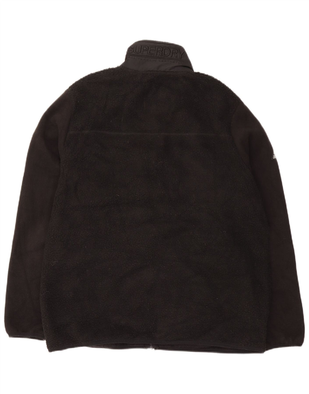 Męska kurtka polarowa Superdry UK 44 2XL Czarny poliester