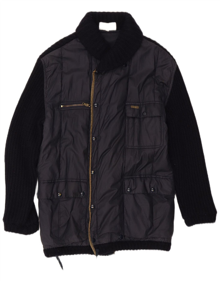 Męska kurtka użytkowa Iceberg UK 38 Średni granatowy wełniany