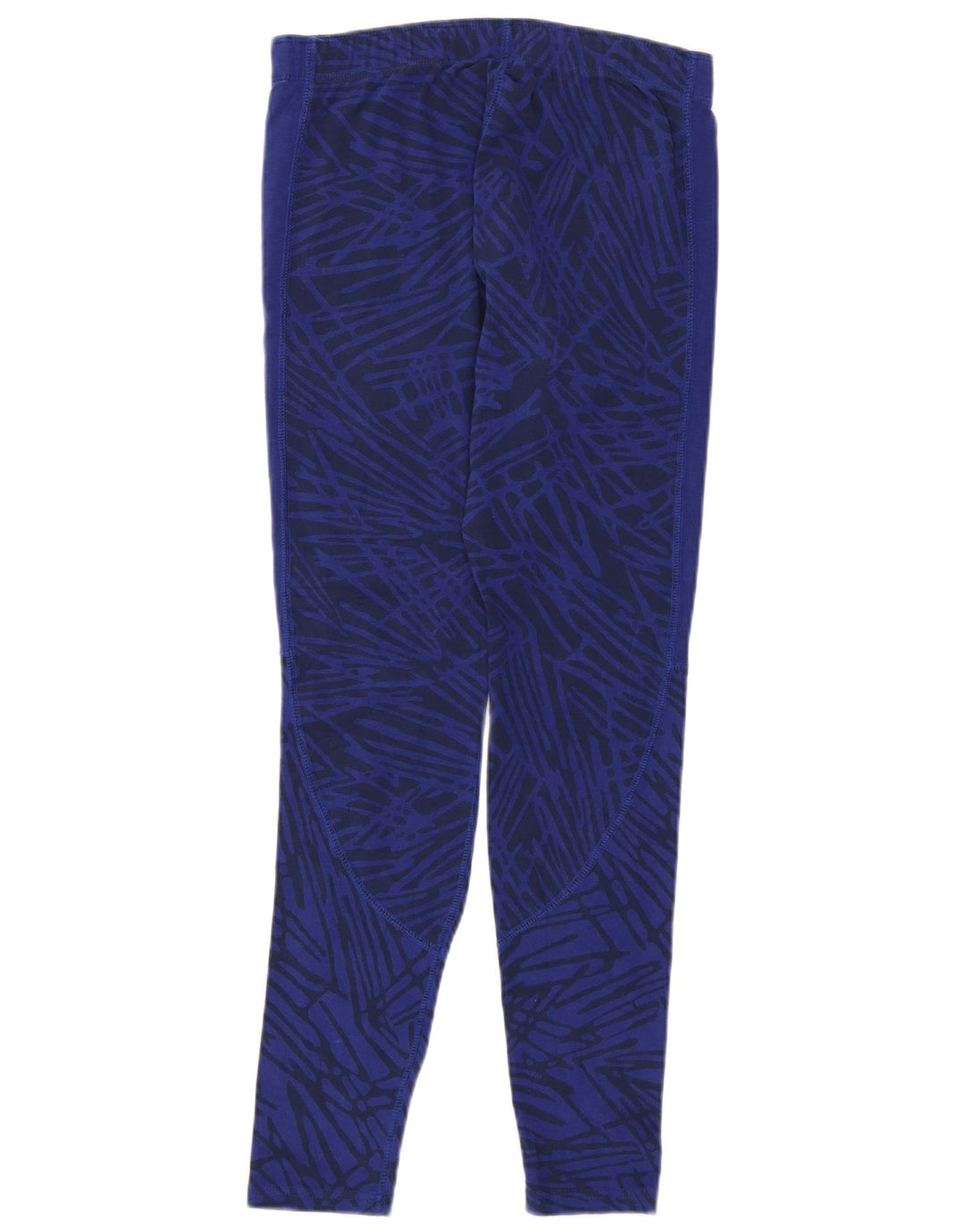 Legginsy damskie Nike UK 12 Średnioniebieskie geometryczne bawełniane