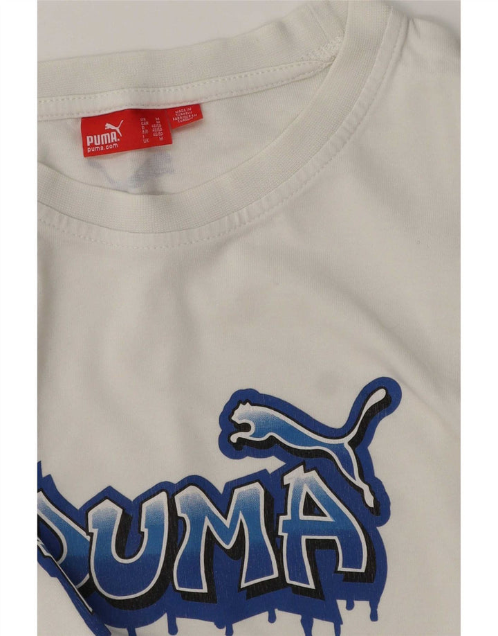 Męska koszulka z grafiką Puma Top, średnia biel