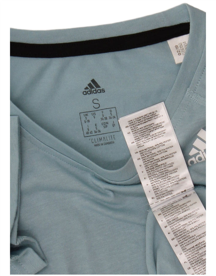 Adidas Męska koszulka Climalite Top UK 8/10 Mały niebieski poliester