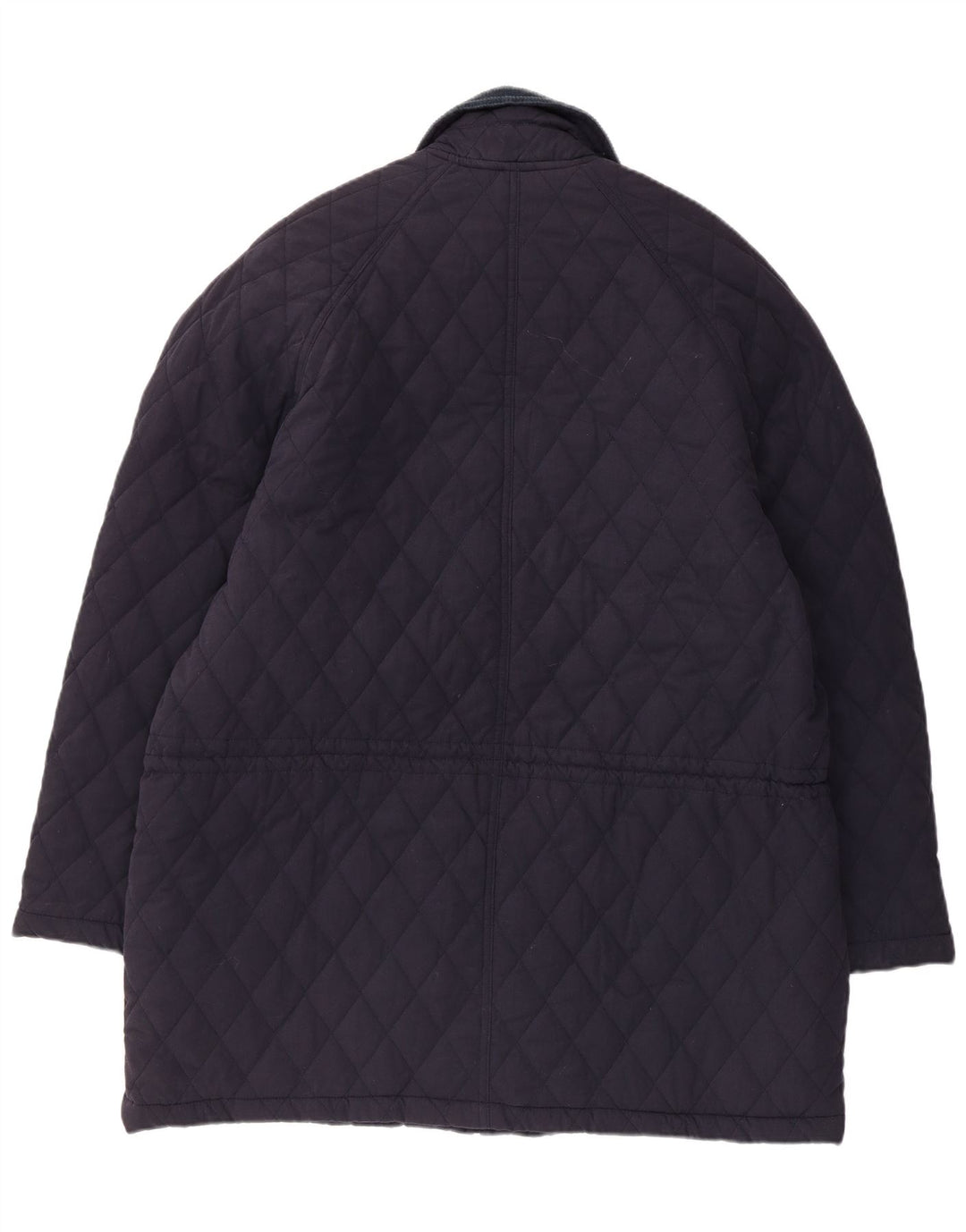 Vintage męska pikowana kurtka UK 42 XL granatowa, poliestrowa