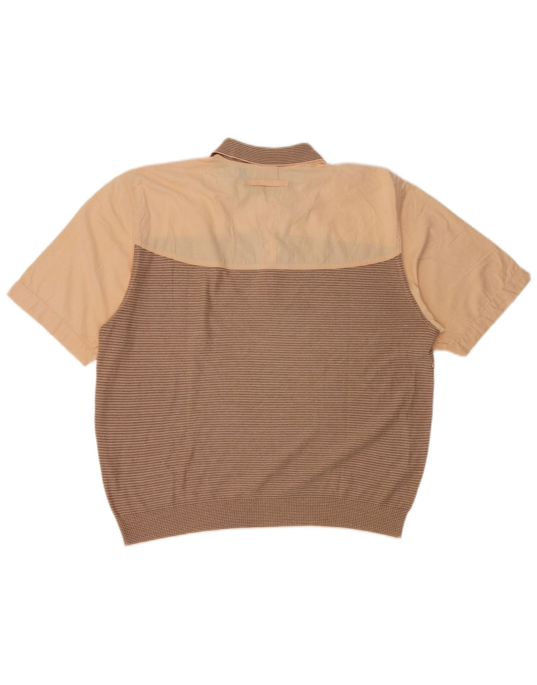 Męska koszulka polo Donny & Max XL, bawełniana w brązowe paski