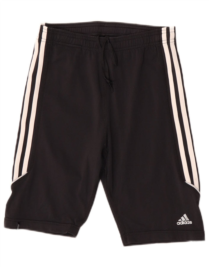 Damskie spodenki sportowe Adidas UK 12 Średni czarny nylon