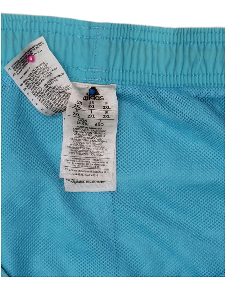 ADIDAS Mens Sport Shorts 2XL  Blue Nylon