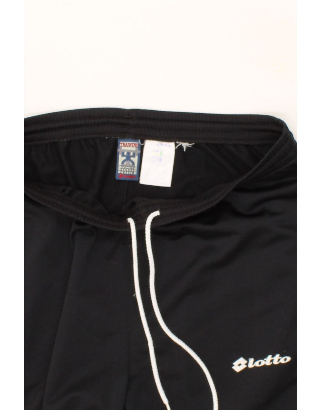 LOTTO Mens Tracksuit Trousers UK 40/42 Large  Black Polyester Vintage Lotto and Second-Hand Lotto from Messina Hembry 