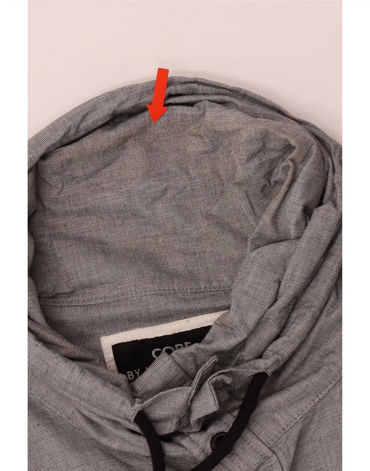Męska koszula Jack & Jones z wywijanym dekoltem, mała, szara, bawełniana