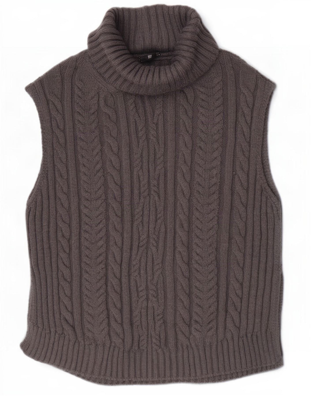 Marks & Spencer Damski podkoszulek oversize z kamizelką UK 10, mały, szary, akrylowy