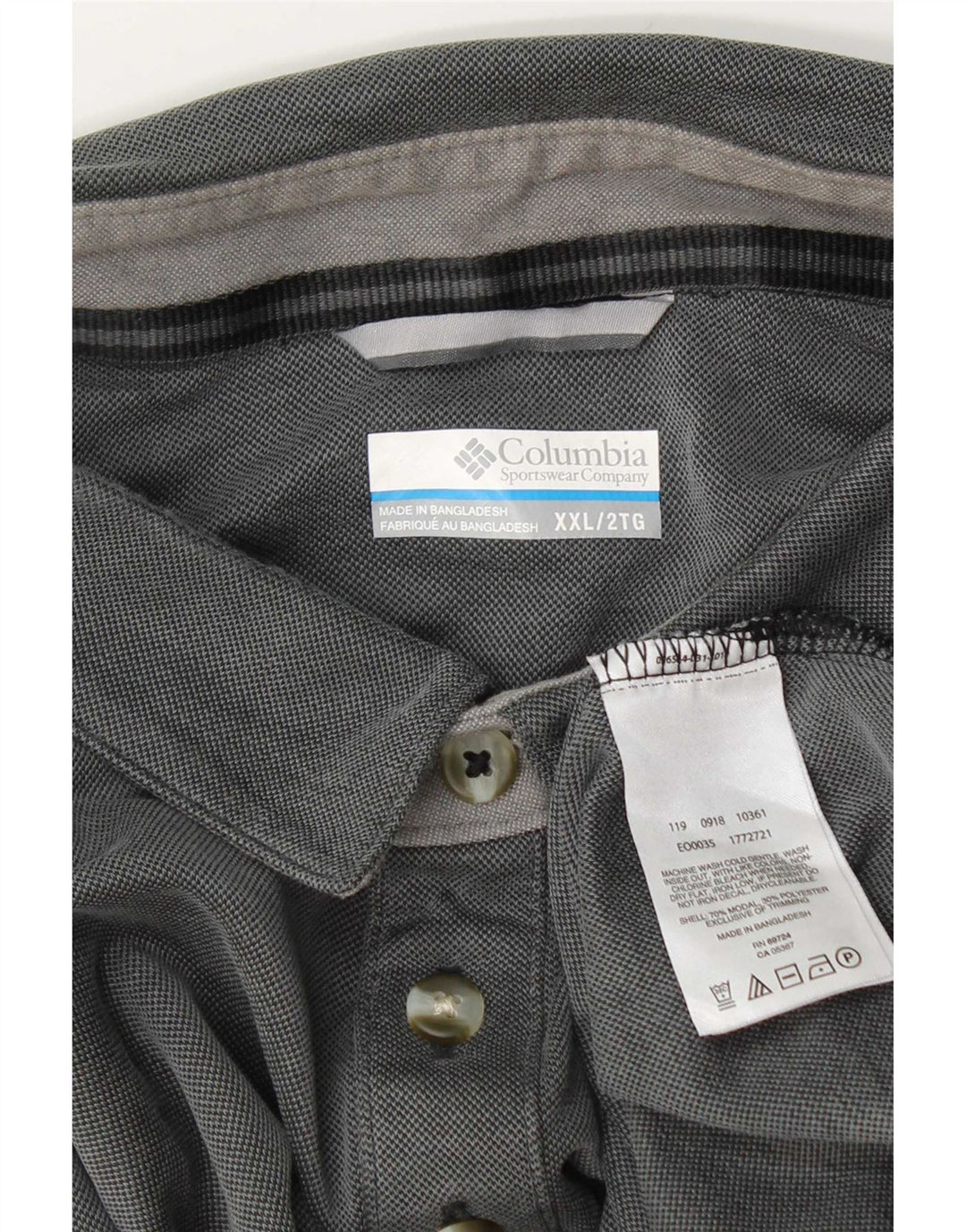 Męska koszulka polo Columbia 2XL, szara, modal