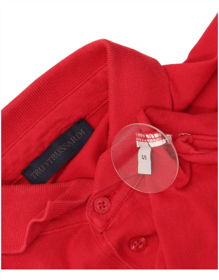 Męska koszulka polo Trussardi, mała, czerwona