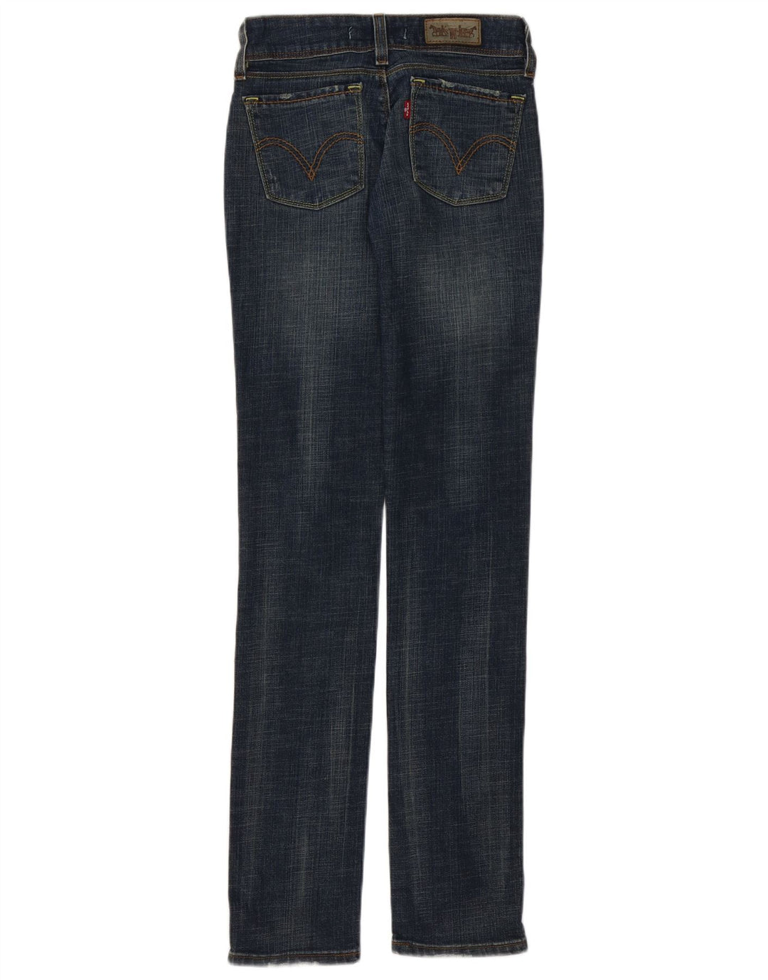 Damskie jeansy Levi's 571 Slim W26 L34 Granatowa bawełna