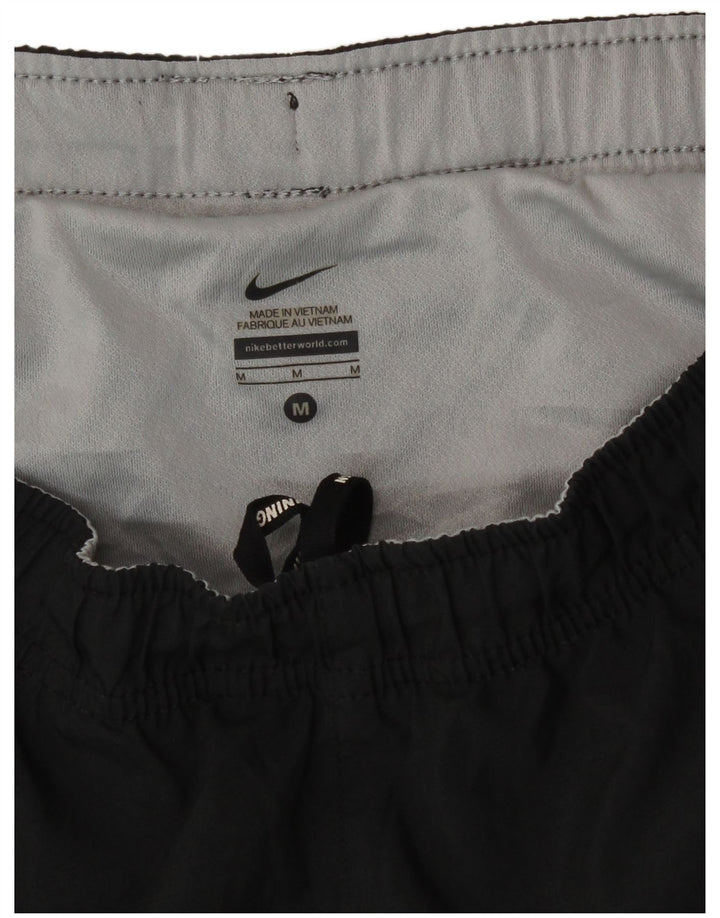 Męskie spodenki sportowe Nike, średniej wielkości, czarne, poliestrowe, sportowe