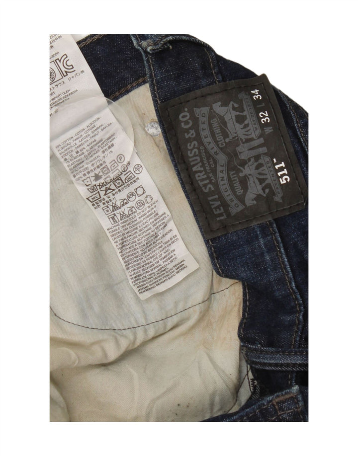 Męskie jeansy Levi's 511 Slim W32 L30 Niebieska bawełna