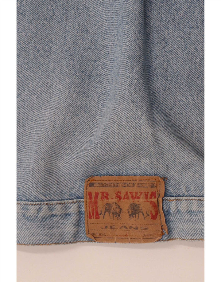 Vintage męska kurtka dżinsowa UK 40, duża niebieska