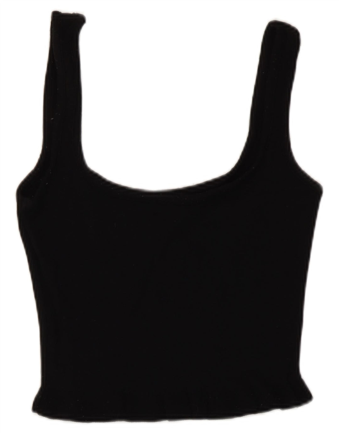 Damski krótki top Zara UK 8 Small, czarna wiskoza