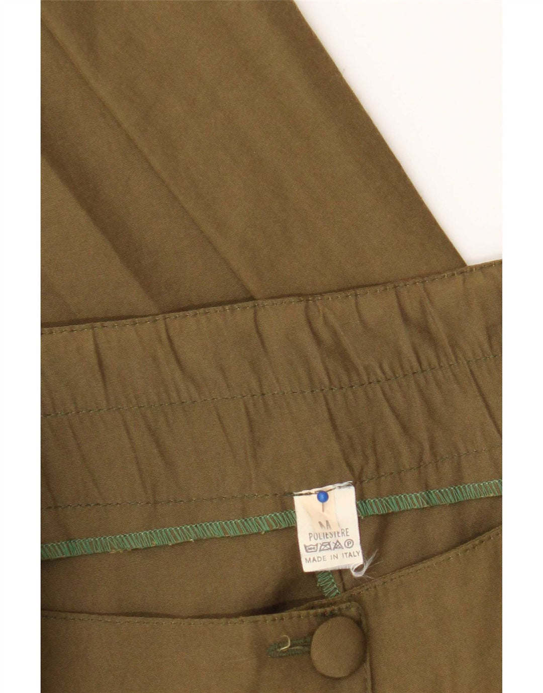 Rozkloszowana spódnica damska w stylu vintage, średnia W30 Khaki, poliester