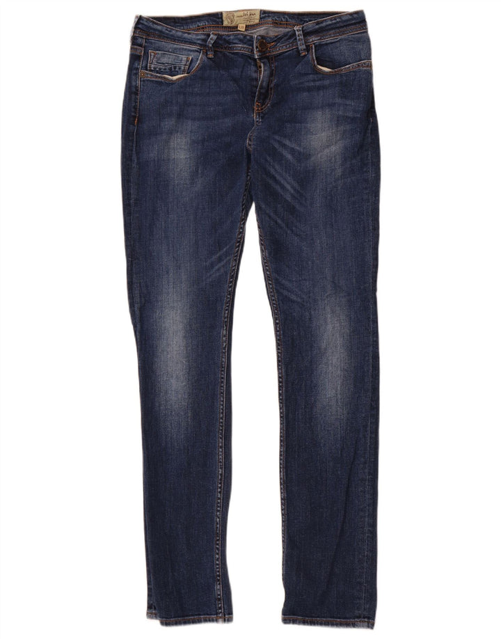 Damskie jeansy slim Fat Face UK 12 Medium W30 L30 Niebieskie