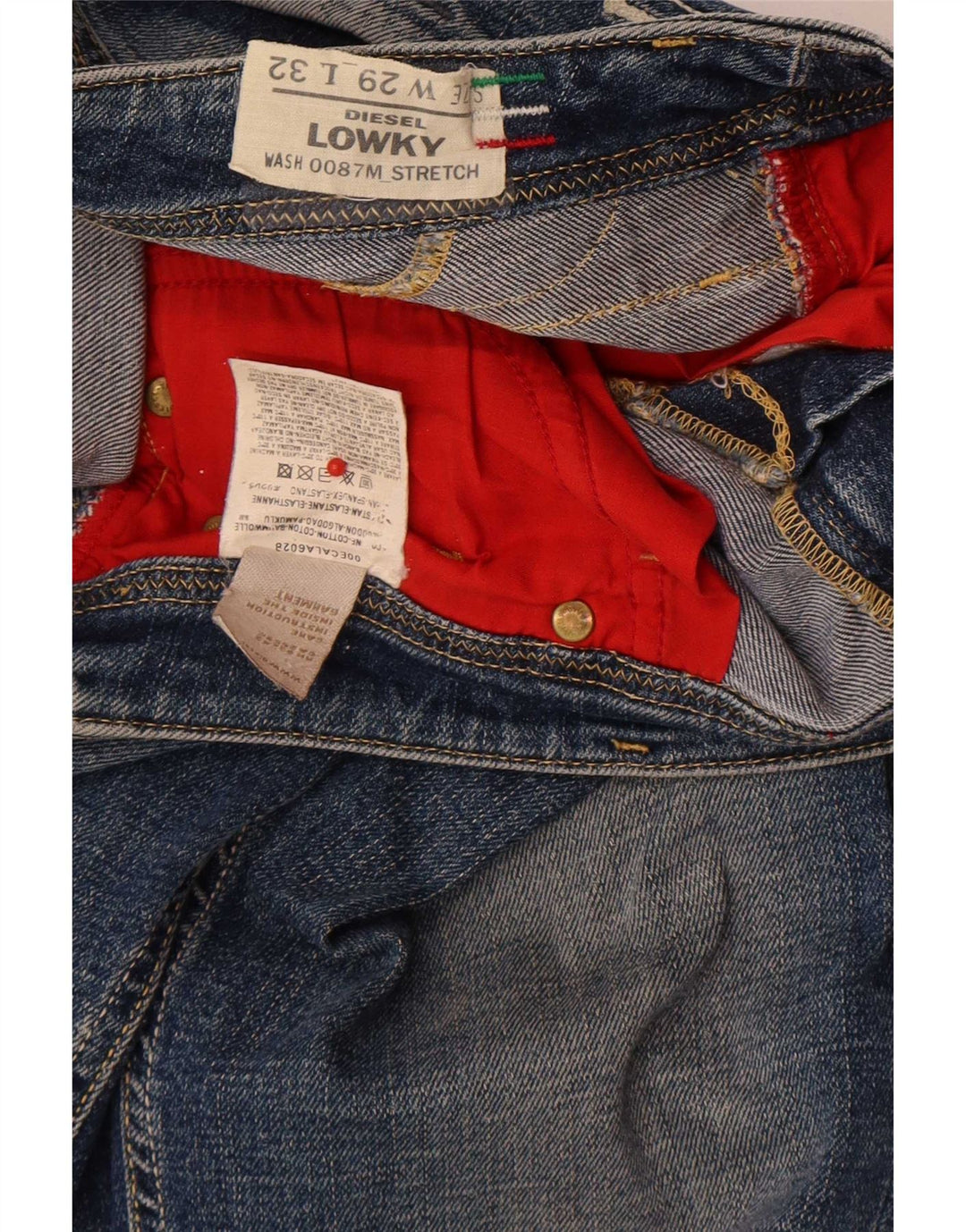 Diesel Damskie Lowky Slim Jeans W29 L32 Niebieskie bawełniane
