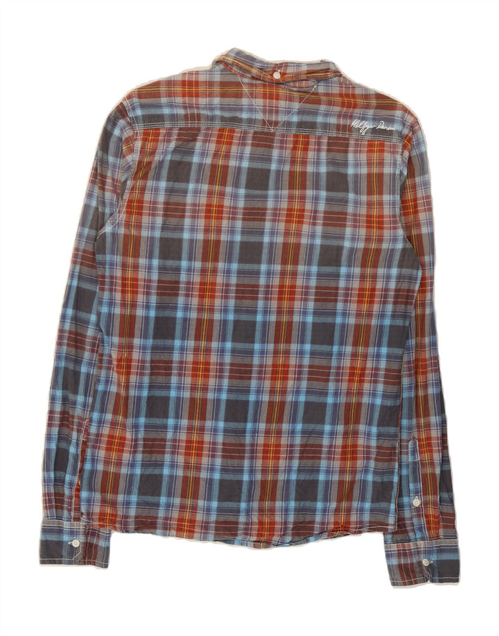 TOMMY HILFIGER Mens Flannel Shirt Medium Multicoloured Check Cotton Vintage Tommy Hilfiger and Second-Hand Tommy Hilfiger from Messina Hembry 