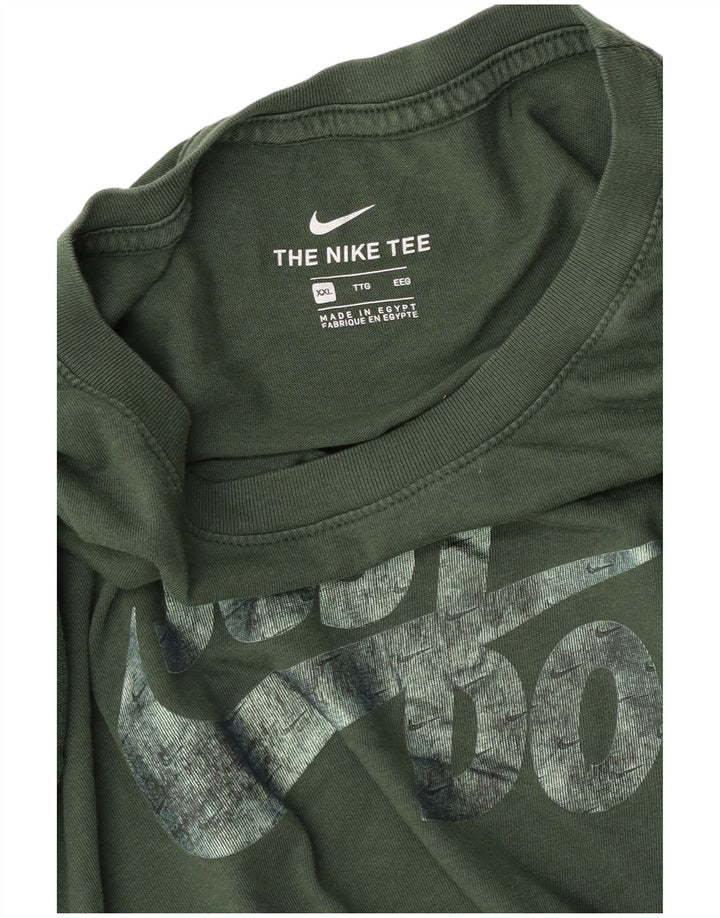 Męski T-shirt Nike Graphic Top 2XL Zielony