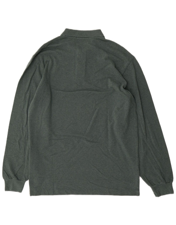 Męska koszulka polo z długim rękawem Polo Ralph Lauren, duża, zielona bawełna