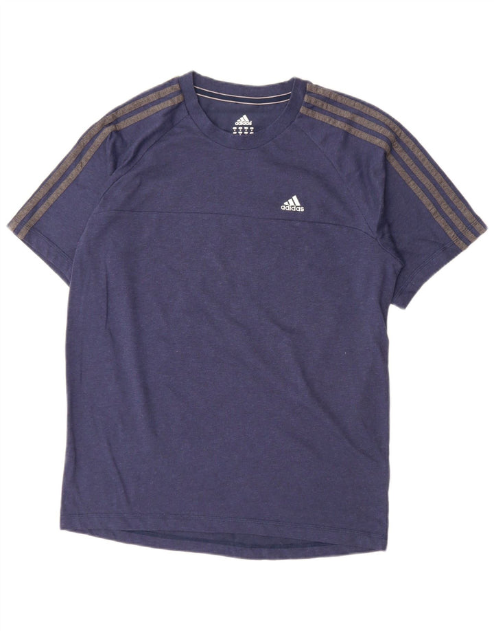 T-shirt męski Adidas Climalite Top, średni, granatowy, bawełniany