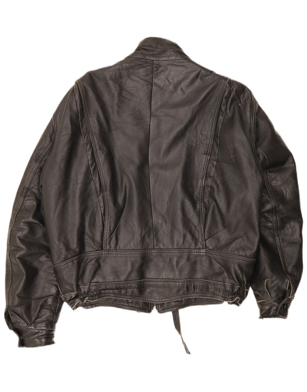 Vintage męska skórzana kurtka UK 42 XL czerwona