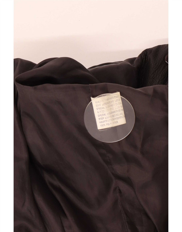 Vintage męska skórzana kurtka UK 42 XL brązowa