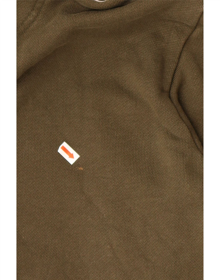 Damska bluza z kapturem ADIDAS z grafiką, UK 14, średnia bawełna khaki